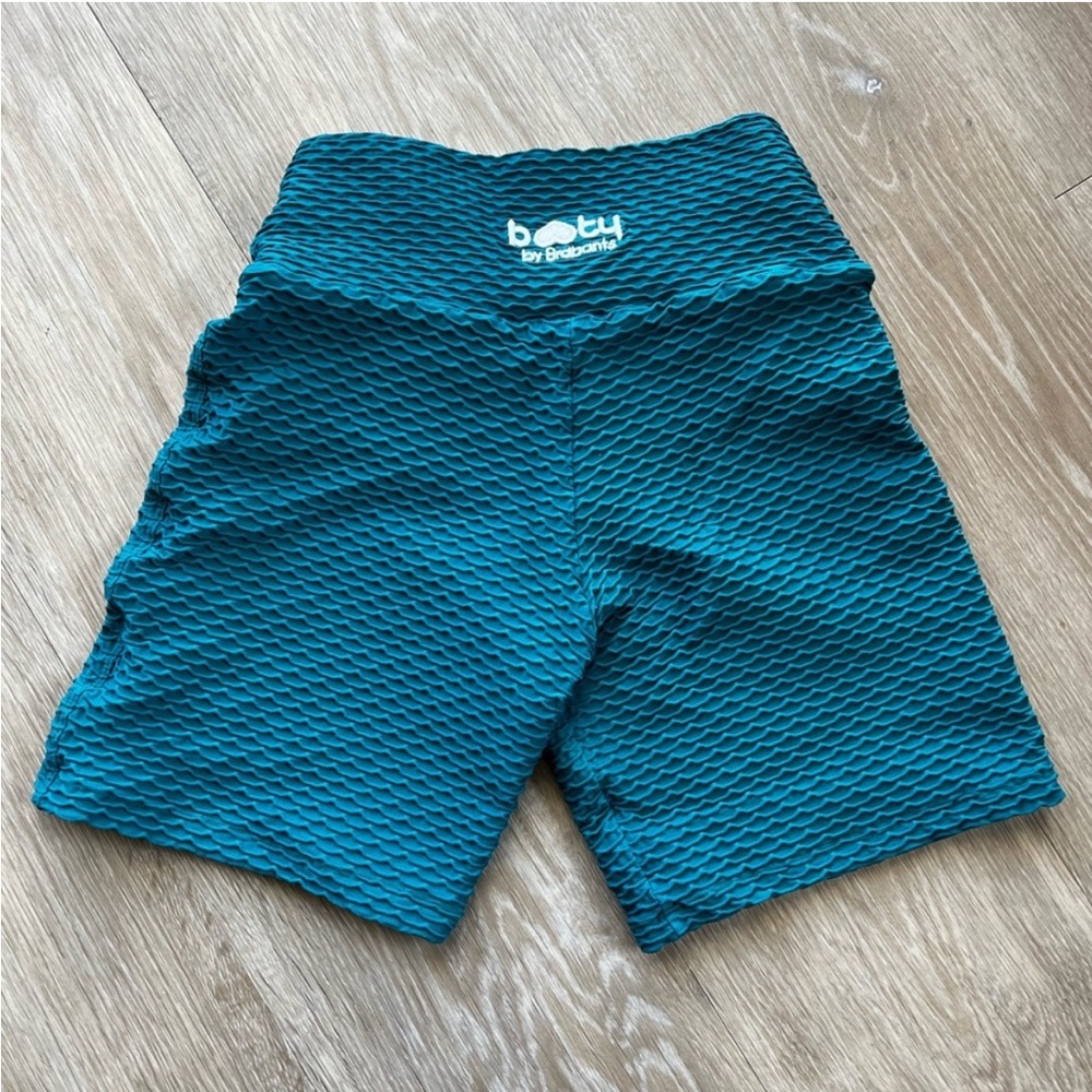 Booty by Brabants Turquoise Croco Skin Shorts